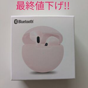 新品!Bluetooth ワイヤレスイヤホン ピンク