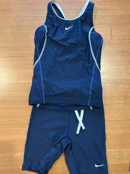 NIKE 競泳水着 ネイビー 紺色 上下セット 150cm