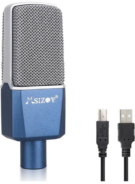 コンデンサーマイク PC マイク USBマイク 単一指向性 ノイズ軽減 プラグアンドプレイ 録音 ライブ配信