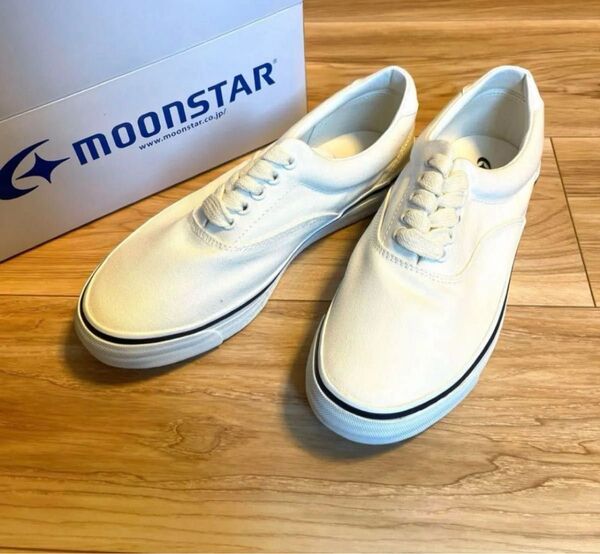 新品 moonstar ムーンスター ベンチャーメイト56 【28.0cm】ホワイト白 メンズレディース デッキスニーカー 未使用