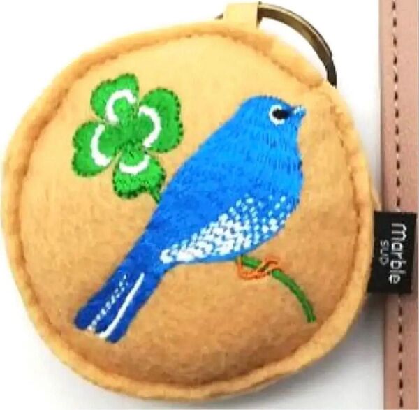 marble SUD マーブルシュッド 幸せの青い鳥チャーム 四葉のクローバー フェルトマスコット