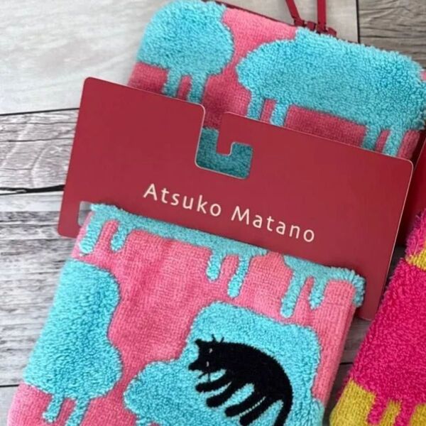 ファスナー付きタオル ねこ