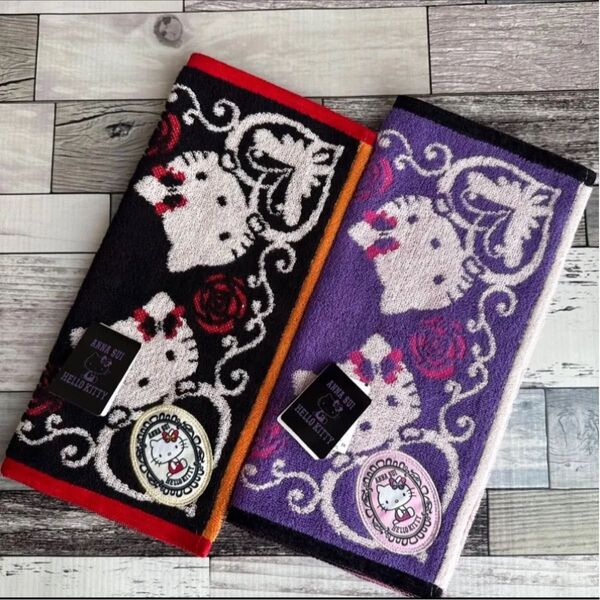 ANNA SUI × HELLO KITTY 大判 タオルハンカチ
