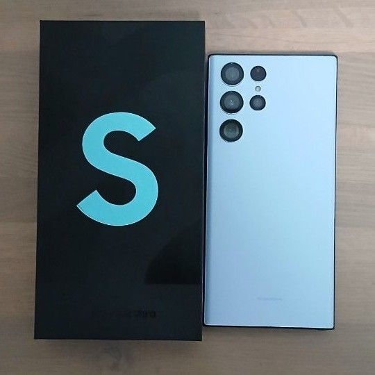 【中古スマホ】Galaxy s22 ultra アメリカ版 シムフリー 海外版限定カラー skyblue