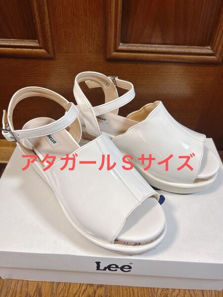 サンダル 厚底 可愛い 白 ホワイト 22.5 22 Sサイズ アタガール 春 夏 ストラップ