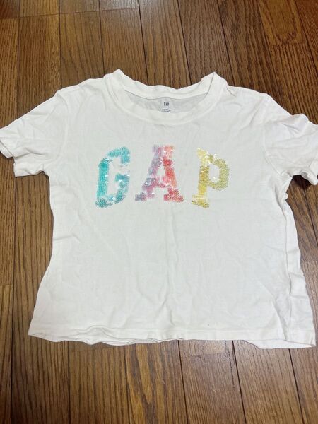 GAP キッズ Tシャツ 130cm オーガニックコットン 白 ホワイト 半袖