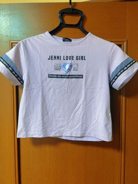 ジェニーラブ 紫 130cm パープル Tシャツ 半袖 小学生 女の子 トップス