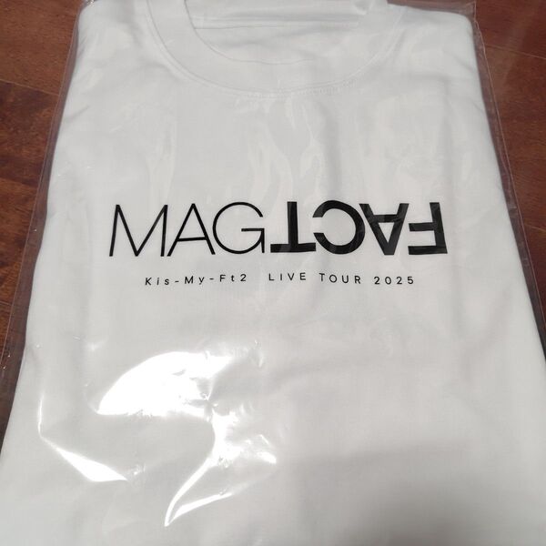2025 magfact Tシャツ 白 新品未開封 Kis-My-Ft2 キスマイ Live グッズ ホワイト