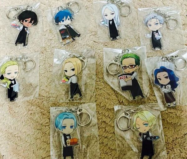 ACCA13区監察課 ニーノなど アニメイトカフェ限定 アクリルキーホルダー