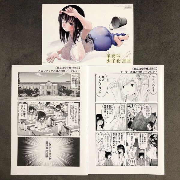 翠花は少子化担当 3巻購入特典3枚セット