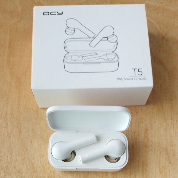 QCY T5 ワイヤレスイヤホン ホワイト ジャンク