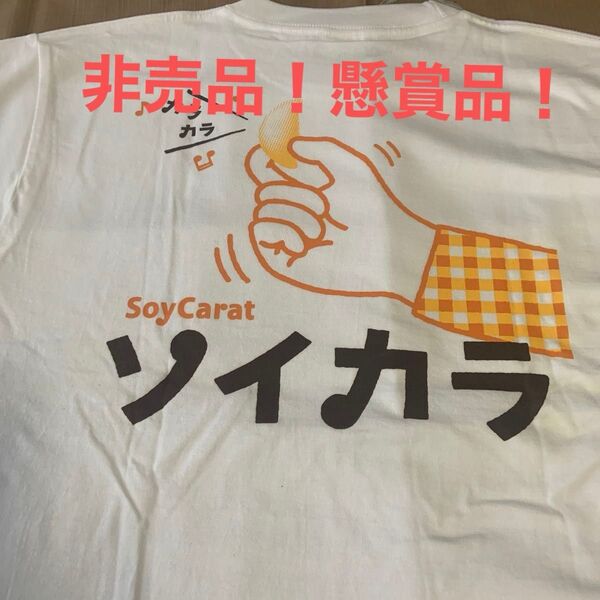 懸賞品 非売品 ノベルティ品 ソイカラTシャツ M からL 6月末迄特別価格 最終価格!