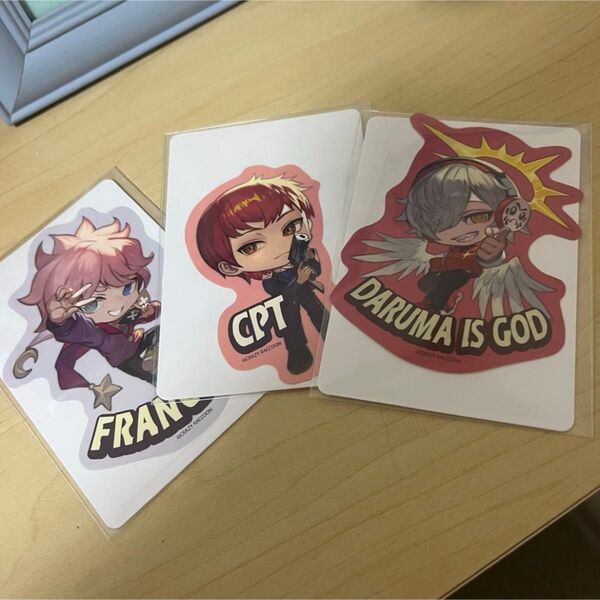 CRグミ ステッカー だるまいずごっど Cpt ふらんしすこ Crazy Raccoon