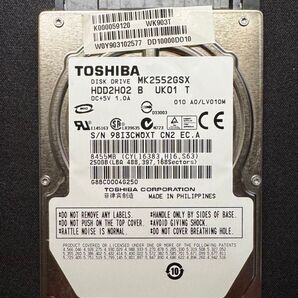 【動作確認済み】TOSHIBA製 ハードディスク 256GB MK2552GSX