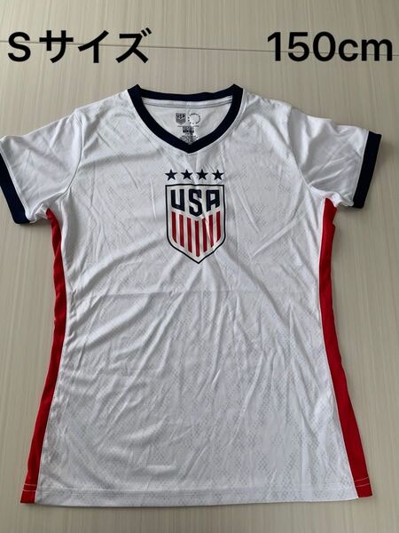 USA プリントTシャツ レディース 半袖 ドライ クール S サイズ150cm