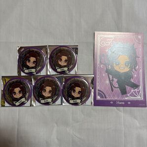 進撃の巨人 ミニキャラ 缶バッジ 天使と悪魔 ver. ハンジ 5個セット 特典ポストカード付き