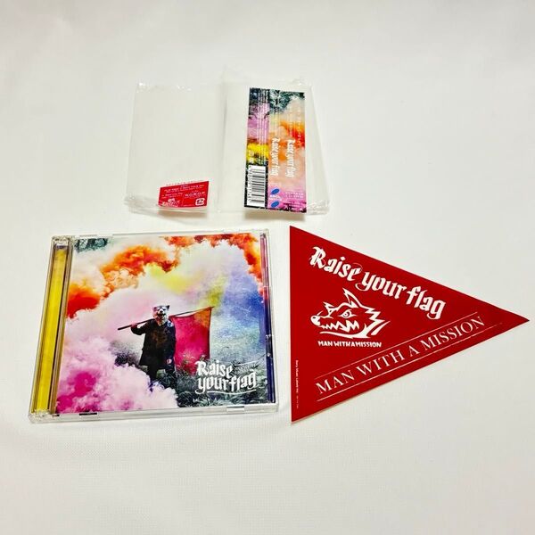 CD+DVD MAN WITH A MISSION Raise your flag 初回生産限定盤 特典ステッカー付き