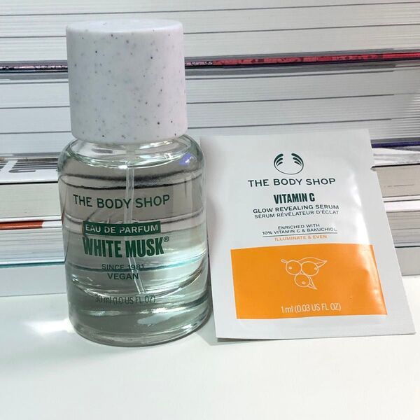 THE BODY SHOP ザボディショップ White musk ホワイトムスク オードパルファム 30ml サンプル付