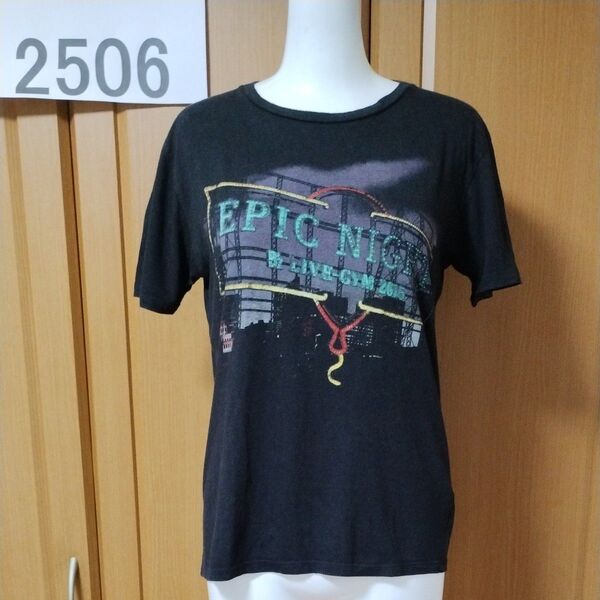 B'z TシャツS ブラック LIVE-GYM 2015 EPIC NIGHT 半袖Tシャツ