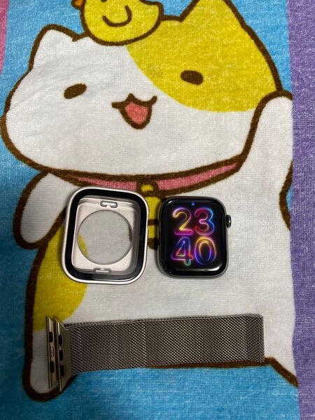 Apple Watch7 45mm GPS Cellular ステンレスモデル BT90%