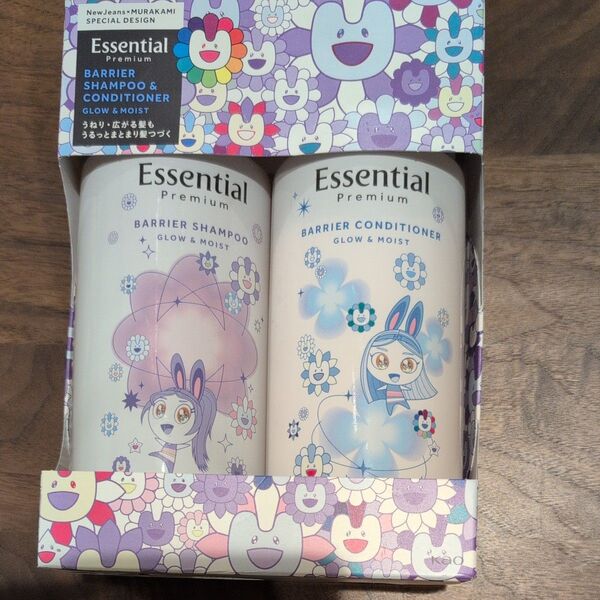 エッセンシャル プレミアム バリアグロウ&モイストポンプセット (村上隆デザイン/フローラルリュクスの香り) 450ml