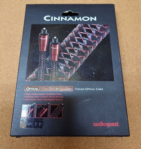 オーディオクエスト CINNAMON 光デジタルケーブル 0.75m