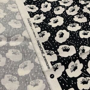 デコレクションズ アネモネ Dailylike decollections anemone 生地 はぎれ モノトーン
