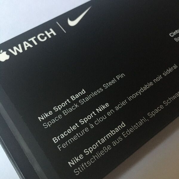 Apple Watch NIKE 付属品 ベルトのみ 41mm用 NIKEスポーツバンドスペースブラックステンレススチールピン