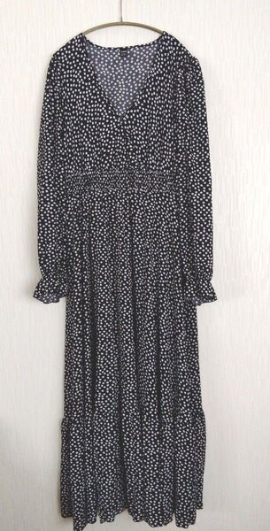 SHEIN 小花柄カシュクール風ワンピース XLサイズ