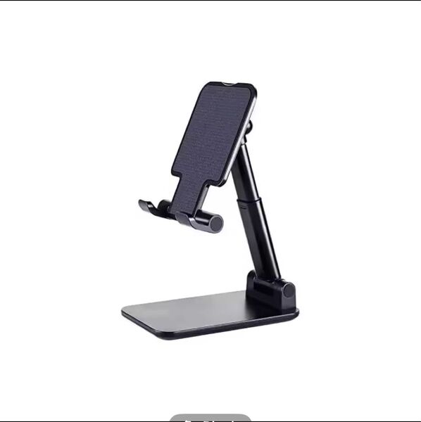スマホスタンド 折りたたみ 角度調整 タブレット スタンド 卓上 ブラック 黒