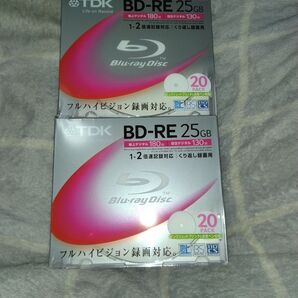 TDK 録画用ブルーレイディスク BD-RE 25GB 20枚パック 2パック 40枚 未使用 未開封★