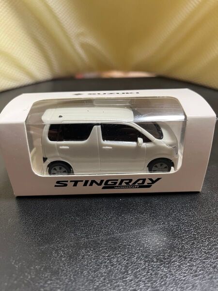 スズキ ワゴンR スティングレー ピュアホワイトパールSUZUKI カラーサンプル 非売品 MH55S プルバックカー ミニカー
