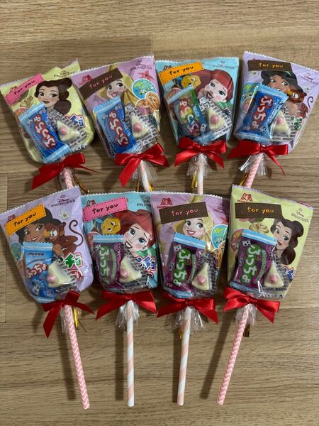 【8点セット】ディズニープリンセス お菓子ブーケ プチギフト