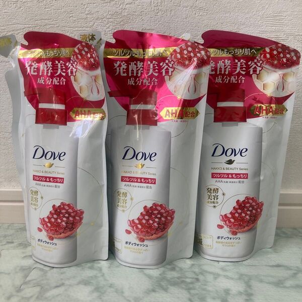 【3個】Dove ダヴ ボディウォッシュ ざくろの香り 詰替え 340g×3