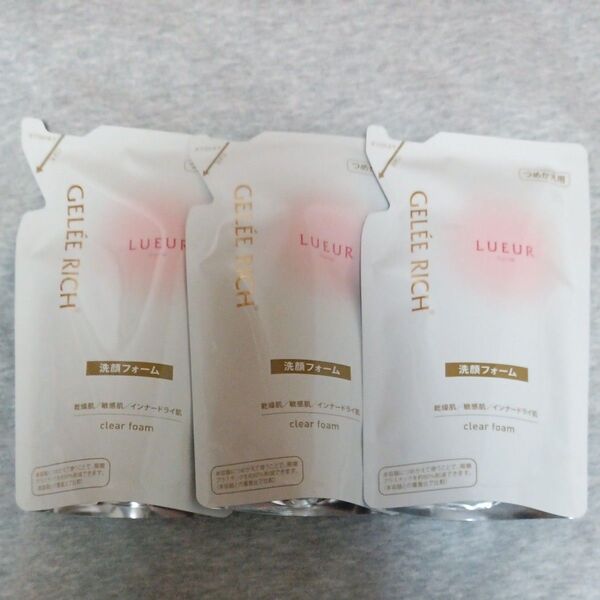 全薬工業 ジュレリッチ リュール クリアフォーム つめかえ用 140ml 3個セット
