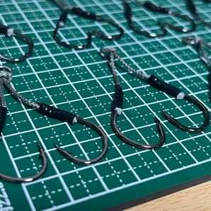 アシストフック ロング 伊勢尼 ショアジギング ダブルフック ジギング 10セット SLJ ツインフック バリバス オシア