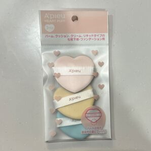 アピュー ハートパフ 未使用 A'pleu ファンデーションパフ