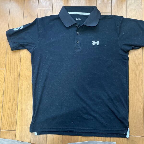 UNDER ARMOUR ポロシャツ 黒 YLG