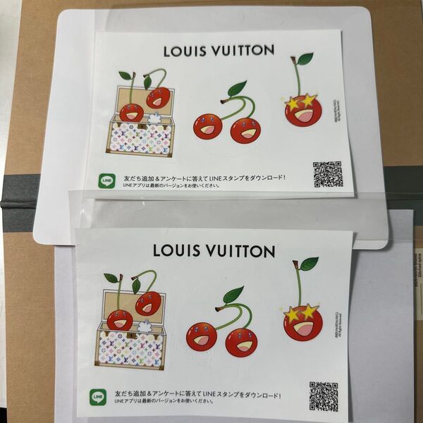 LOUIS VUITTON ルイヴィトン村上隆 コラボ チェリーステッカーシール
