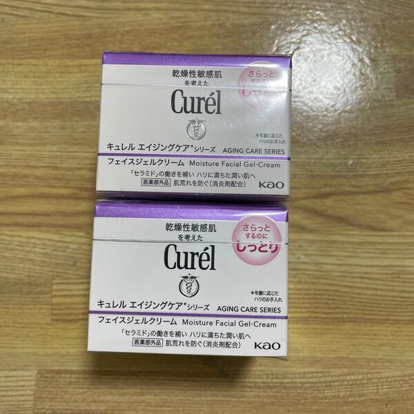 キュレル エイジングケアシリーズ フェイスジェルクリーム 40g(医薬部外品)2個セット