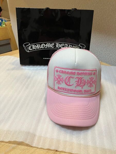 【激レア】美品 クロムハーツキャップ 希少カラー ピンク 廃盤品 otto