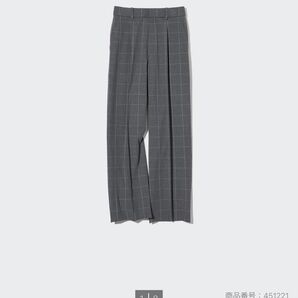 ユニクロ タック パンツ グレー M