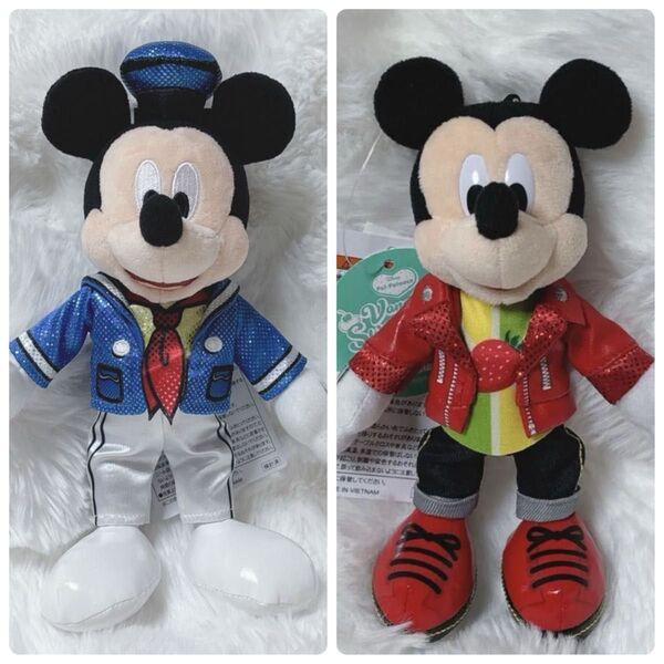 ディズニー ドナルド パルパルーザ ミッキー ぬいぐるみバッジ 2点セット ヴァネロペ