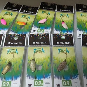 KHOR フレア 0.9g コール エリアトラウト スプーン 全色 10枚セット