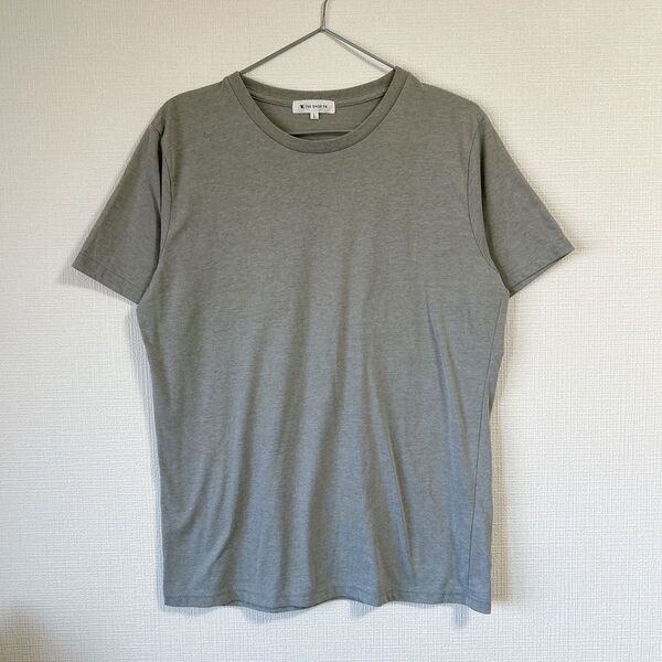 THE SHOP TK Tシャツ カットソー 半袖 クルーネック 無地 シンプル グレー L