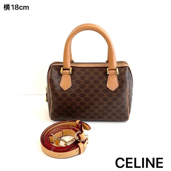 【極美品〜美品】CELINE セリーヌ 2way ミニ ハンドバッグ マカダム