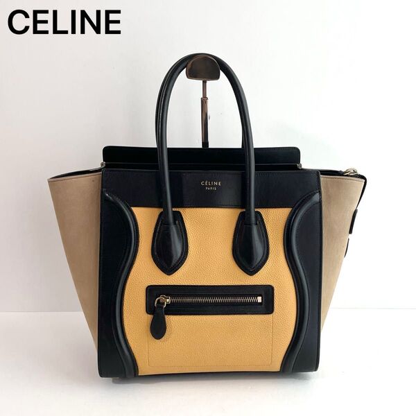 【美品】CELINE セリーヌ ラゲージ マイクロショッパー ハンドバッグ