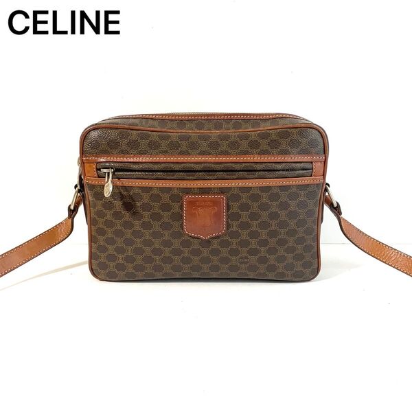 【美品〜良品】CELINE セリーヌ ショルダーバッグ カメラバッグ トリオンフ マカダム