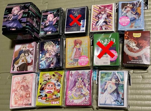 キャラクターカードスリーブ デッキケース 14個セット ブシロード ブロッコリー 同人 未開封 絶版 美少女 アニメキャラクター