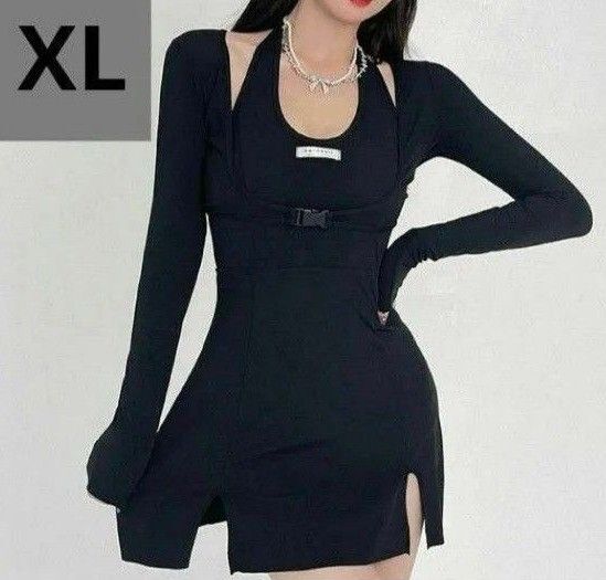 XL 水着 レディース 黒 ワンピース ボレロ ラッシュガード オールインワン